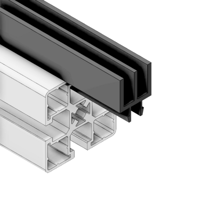 61-220-0 MODULAR SOLUTIONS SLIDE PROFILE<br>2 CHANNEL SLIDING DOOR PROFILE 2M